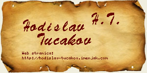 Hodislav Tucakov vizit kartica